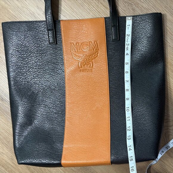 MCM Leather Two-Color Tote - Picture 4 of 4